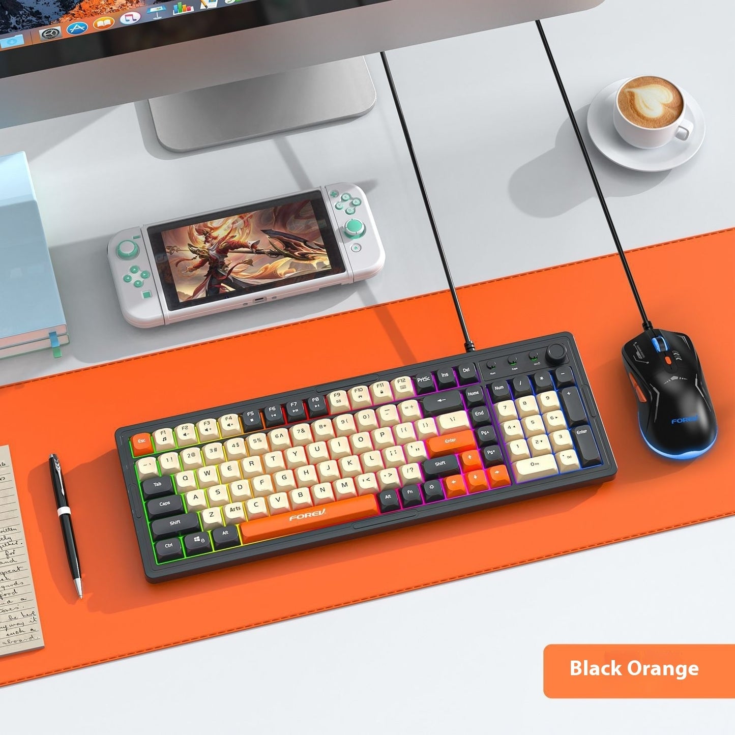 Mechanical Keyboard Customized Three-mold Machinery Key Mouse Suit